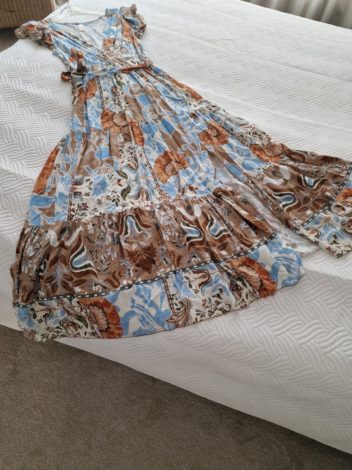 Prachtige lange zomerjurk, Kleding | Dames, Jumpsuits, Ophalen of Verzenden