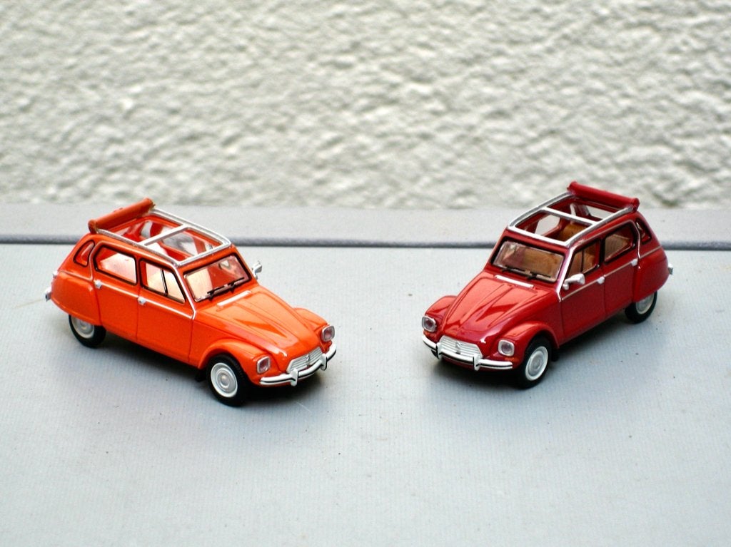 Citroen Dyane 6 open dak oranje Brekina 1:87, Ophalen of Verzenden, Nieuw, Auto, Brekina