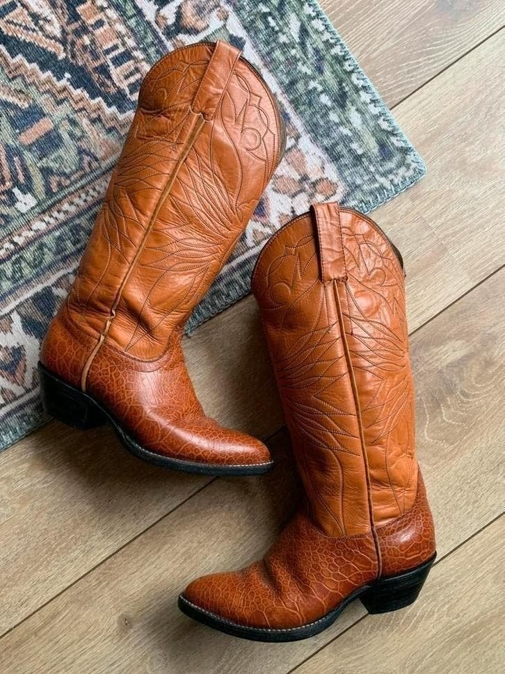 Abilene boots cowboylaarzen 37 38 western boots laarzen, Hoge laarzen, -, Ophalen of Verzenden, Zo goed als nieuw