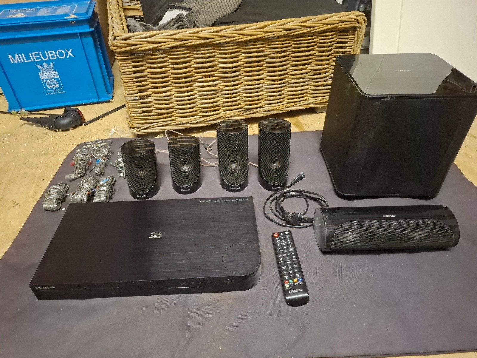 Samsung HT-J5500 Blu-ray/DVD Home Cinema Set, Audio, Tv en Foto, Home Cinema-sets, Ophalen of Verzenden, Gebruikt, 5.1-systeem