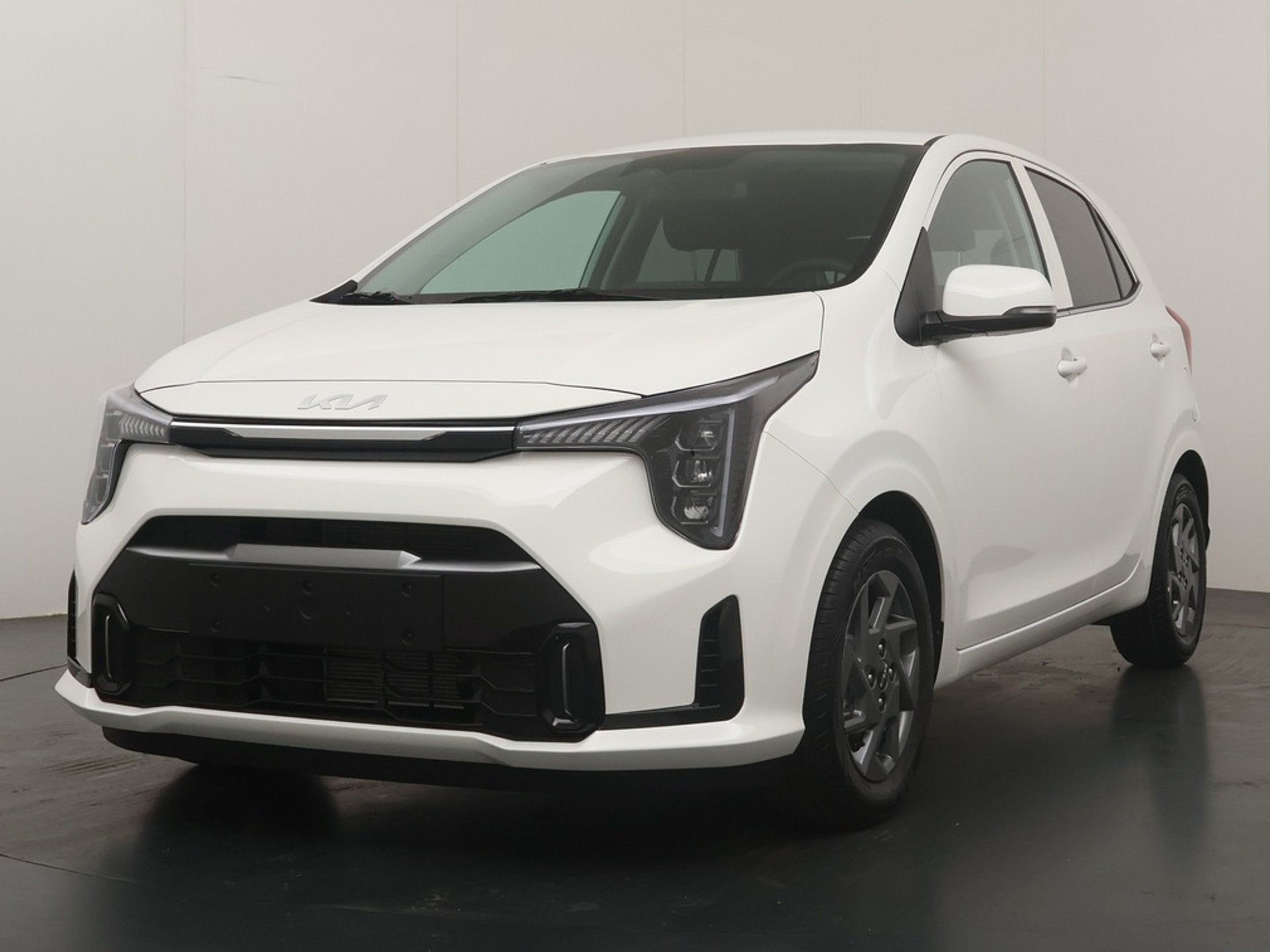 Kia Picanto 1.0 GDi DynamicPlusLine Navigatie - Achteruitrij, Auto's, Voorwielaandrijving, Dealer onderhouden, Stof, Zwart