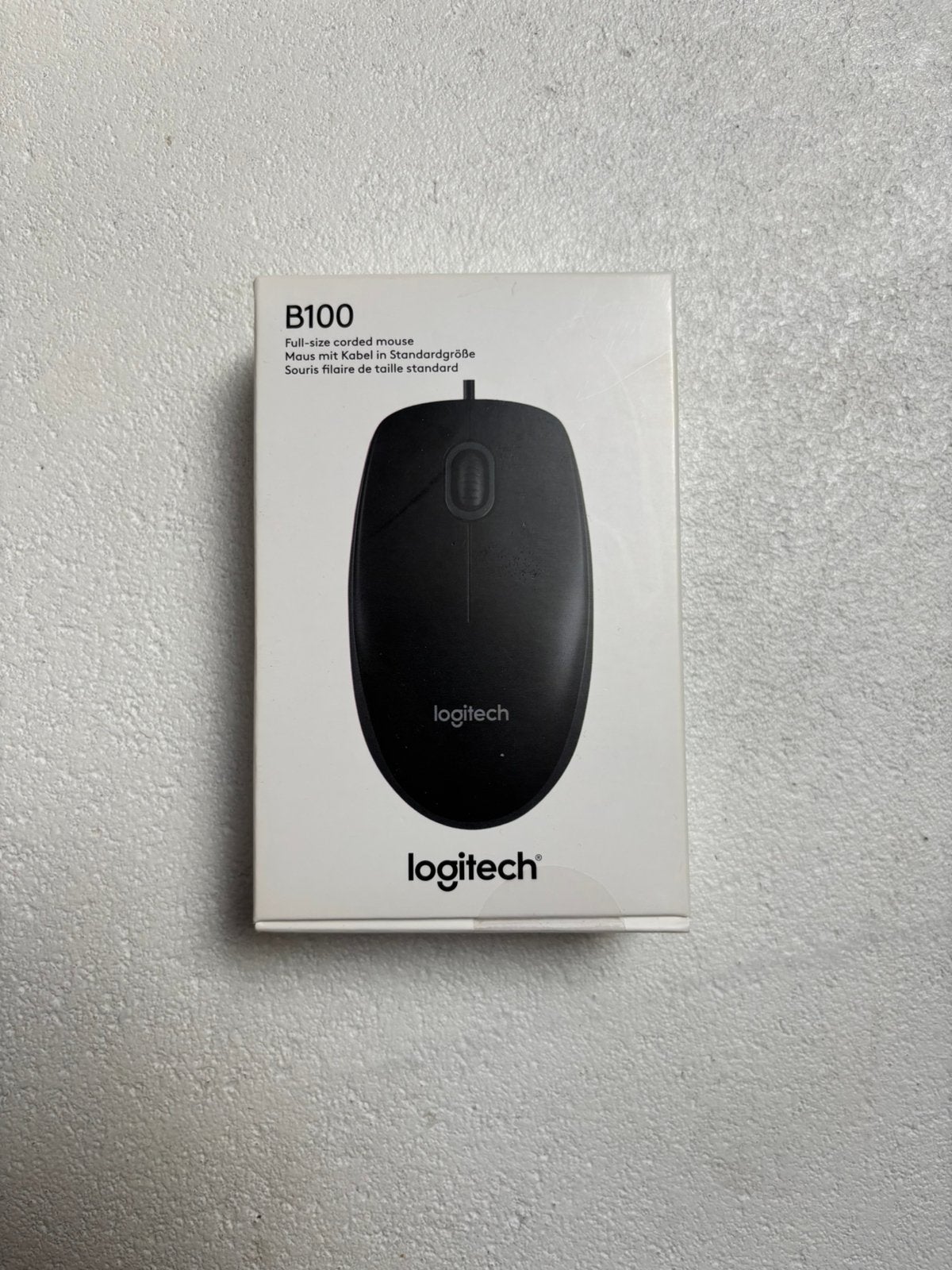 Logitech B100 muis, Computers en Software, Muizen, Ophalen of Verzenden, Zo goed als nieuw, Bedraad, Muis