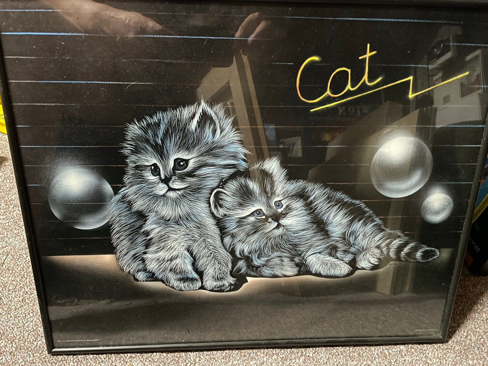 Vintage Katten Poster/Print - Schattige Kittens, Ophalen, 50 – 75, Gebruikt, Foto of Poster