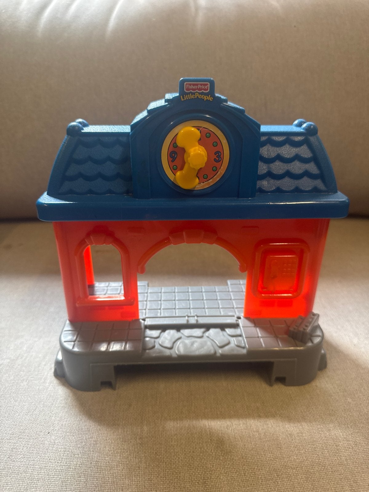 Little People Huisje Oranje/Blauw, Ophalen of Verzenden, Zo goed als nieuw, Speelset