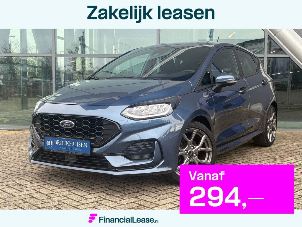 Ford Fiesta 1.0 EcoBoost Hybrid ST-Line X 125pk Automaat / S, 125 pk, Gebruikt, Zwart, Blauw