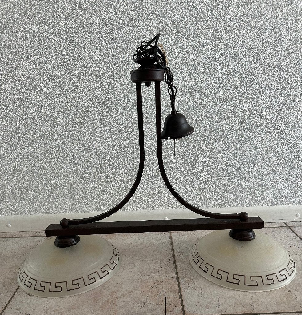 GRATIS hanglamp, Huis en Inrichting, Ophalen, Gebruikt, Glas, Grieks