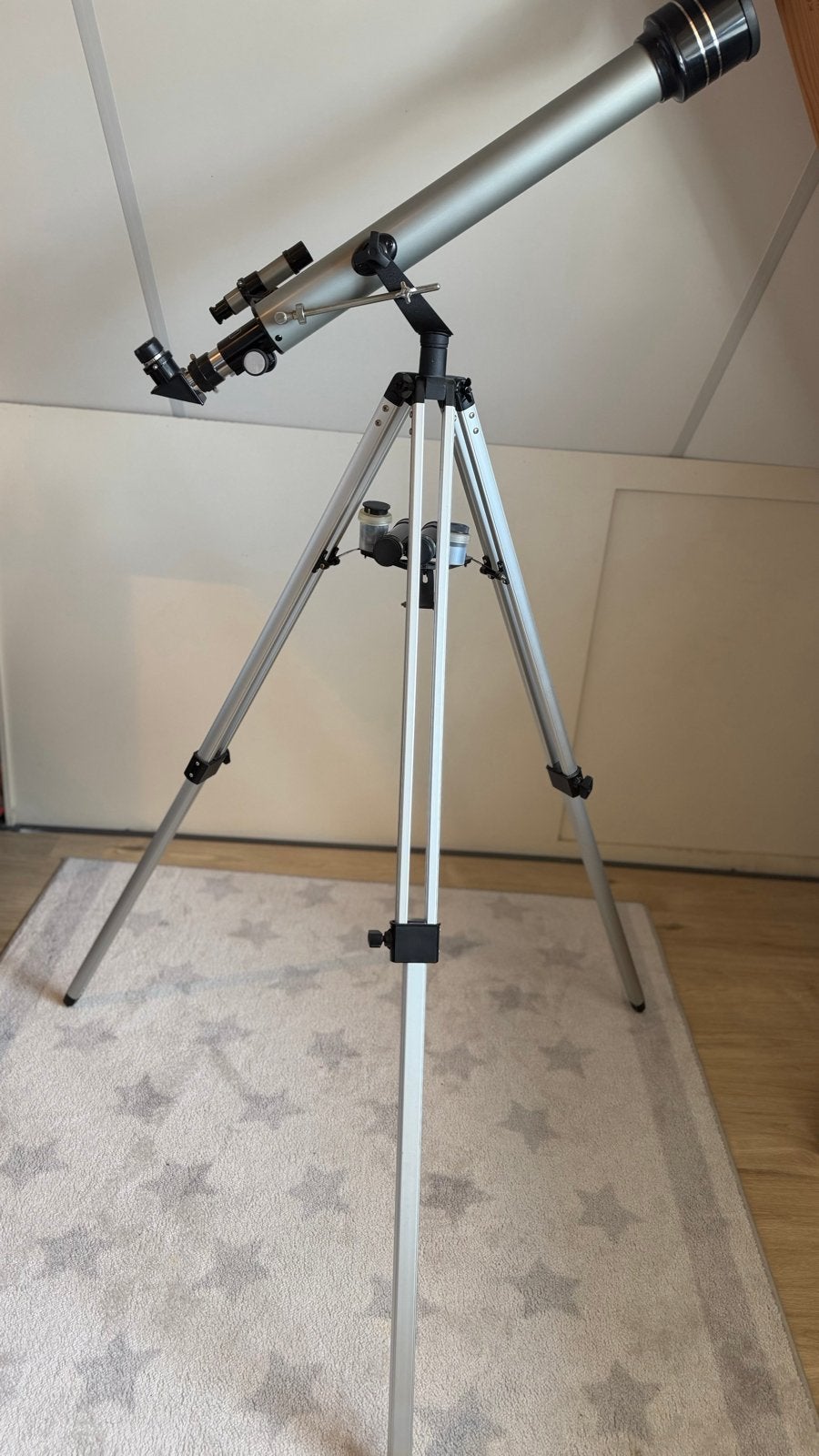 Telescoop ST-60700 met statief - D=60mm f=700mm, Ophalen, Gebruikt, Lenzentelescoop (refractor), Met statief