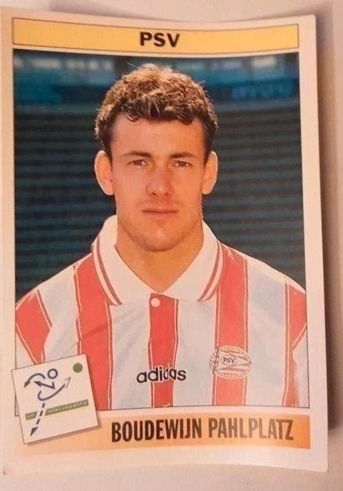 Panini voetbal 95 PSV 74 Boudewijn Pahlplatz, Verzamelen, Ophalen of Verzenden, Zo goed als nieuw, PSV, Poster, Plaatje of Sticker