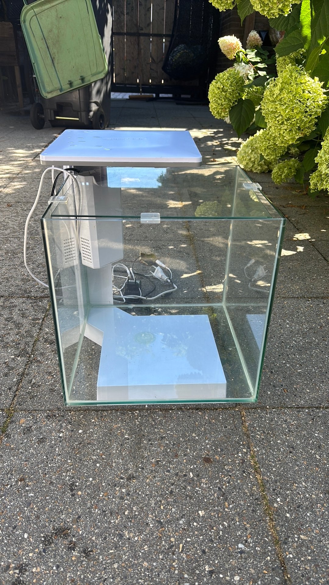 30L aquarium met filter, licht en warmtepomp, Ophalen, Verwarming, Zo goed als nieuw, Leeg aquarium