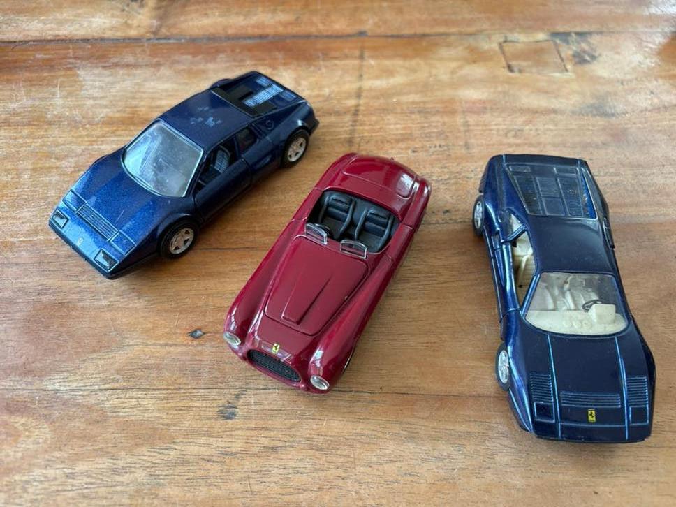 Set van 3 vintage Ferrari modelauto's, Kinderen en Baby's, Ophalen of Verzenden, Gebruikt
