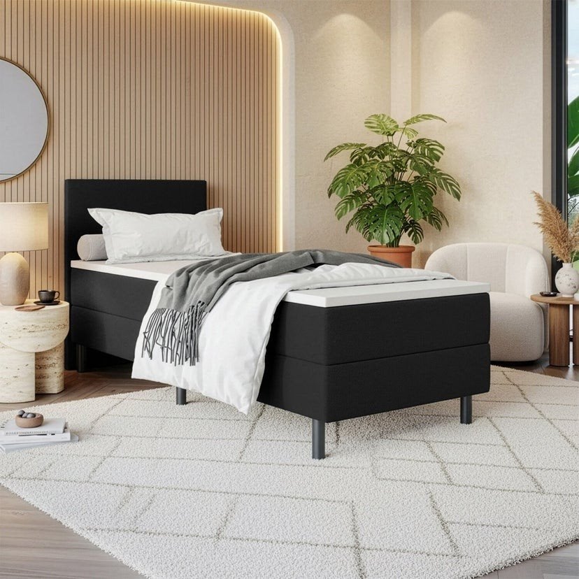 Boxspring bed 1 persoons 90x200 NU. €230,- NIEUW GELEVERD!!, Ophalen, Nieuw, 180 cm of meer, 85 tot 100 cm