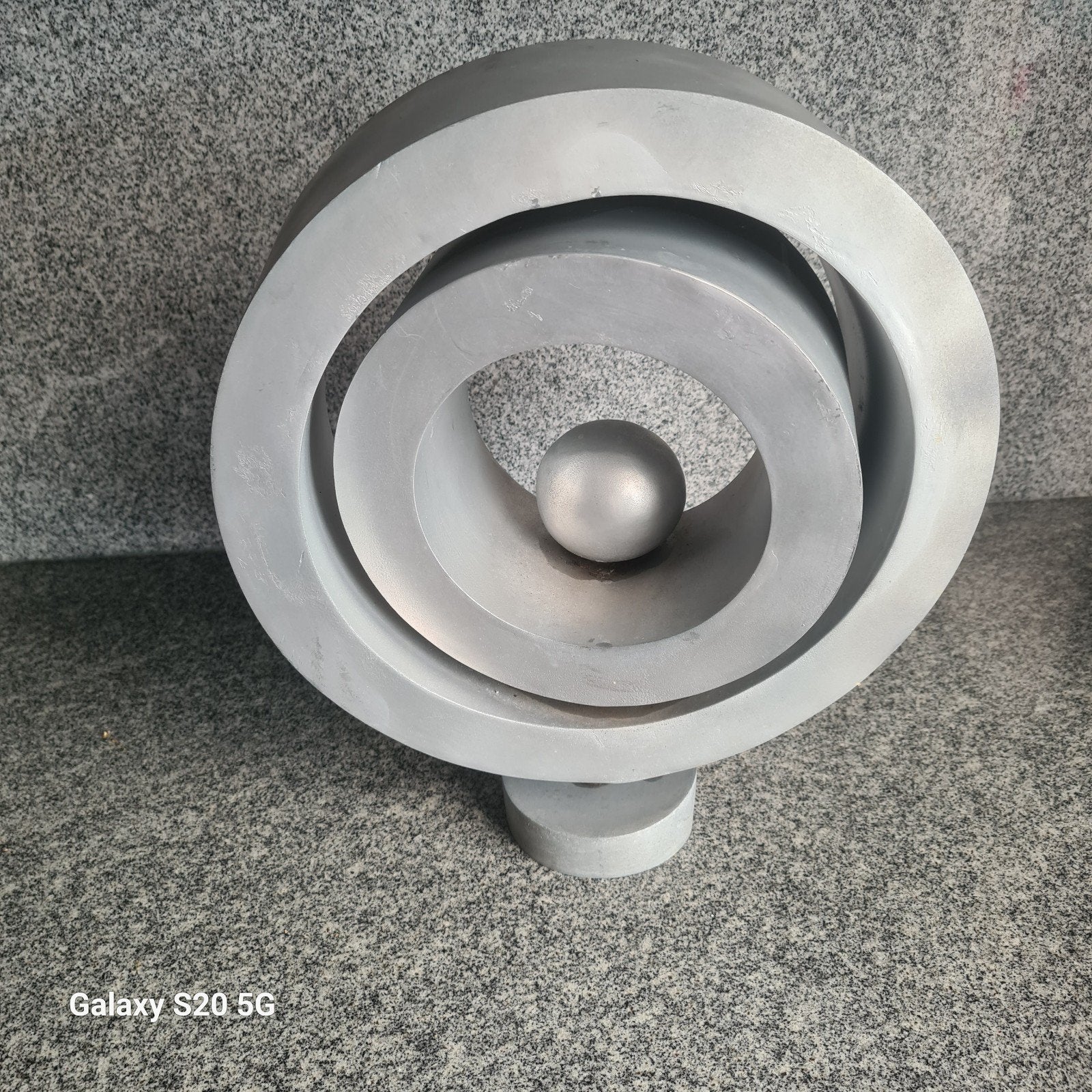 Aluminium sculptuur voor binnen en buiten, Zilver, Ophalen of Verzenden, Beeld, Abstract
