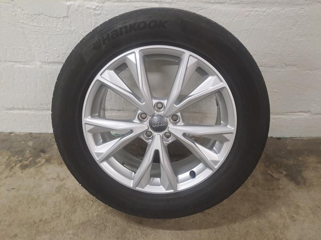 ZGAN Audi 18 inch velgen met Hankook zomerbanden 235/55 R18, Auto-onderdelen, Banden en Velgen, 18 inch, Banden en Velgen, Ophalen of Verzenden