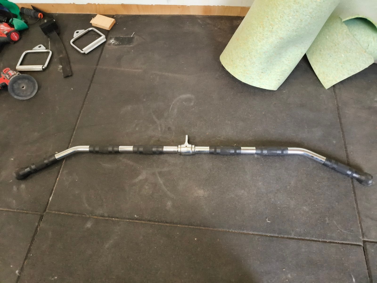 Halterstang 120 cm voor krachttraining, Ophalen, Gebruikt, Armen, Halterstangen