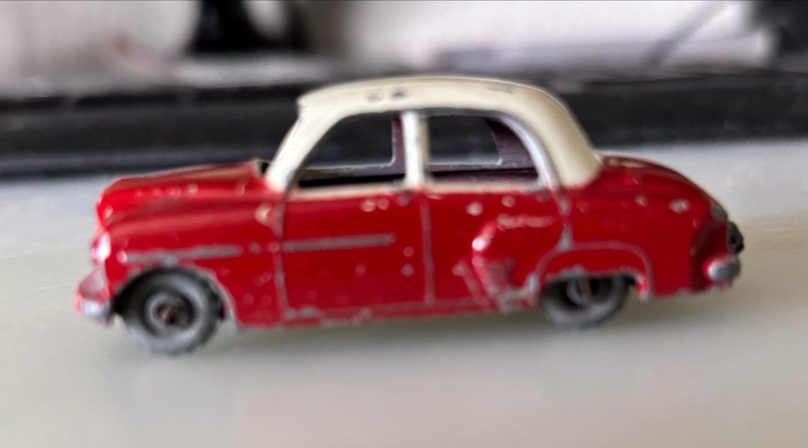Vintage Matchbox Lesney speelgoedauto - Rood/Wit, Ophalen, Gebruikt, Auto