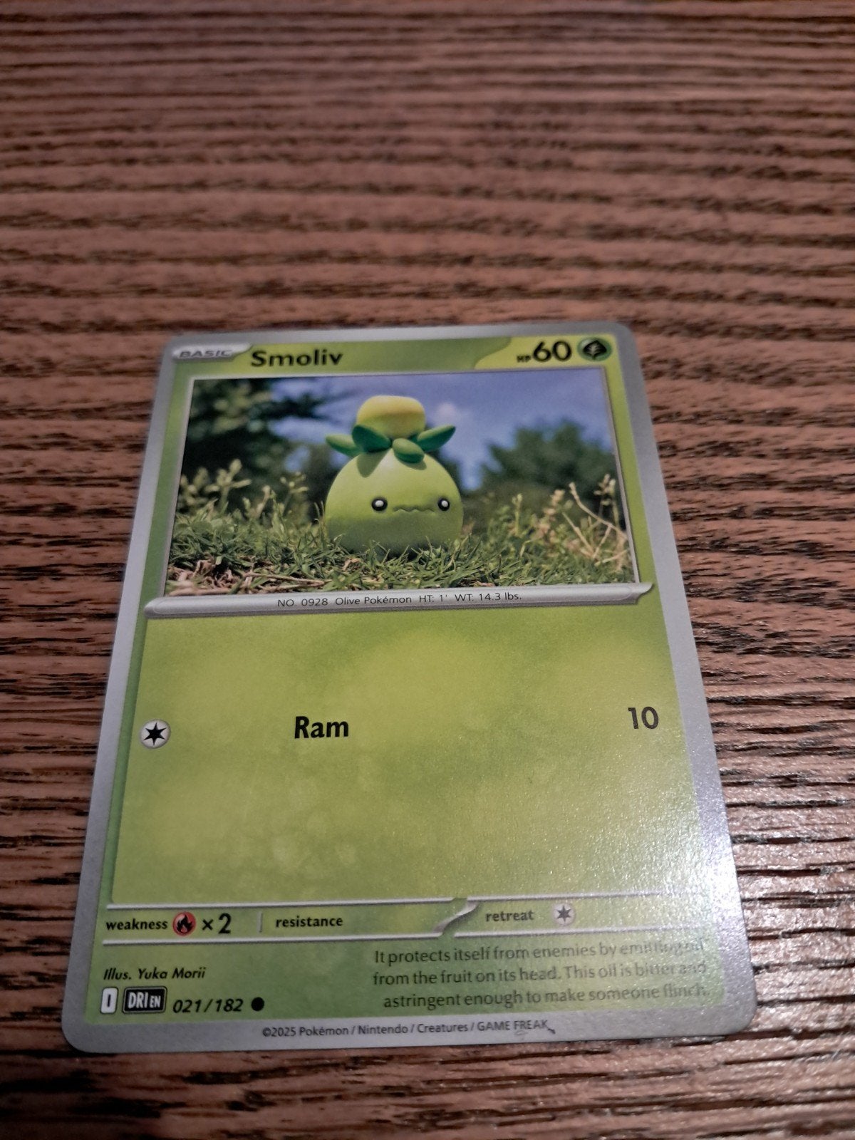 Pokémon Kaart: Smoliv (021/182) - Nieuwstaat, Ophalen of Verzenden, Nieuw, Losse kaart