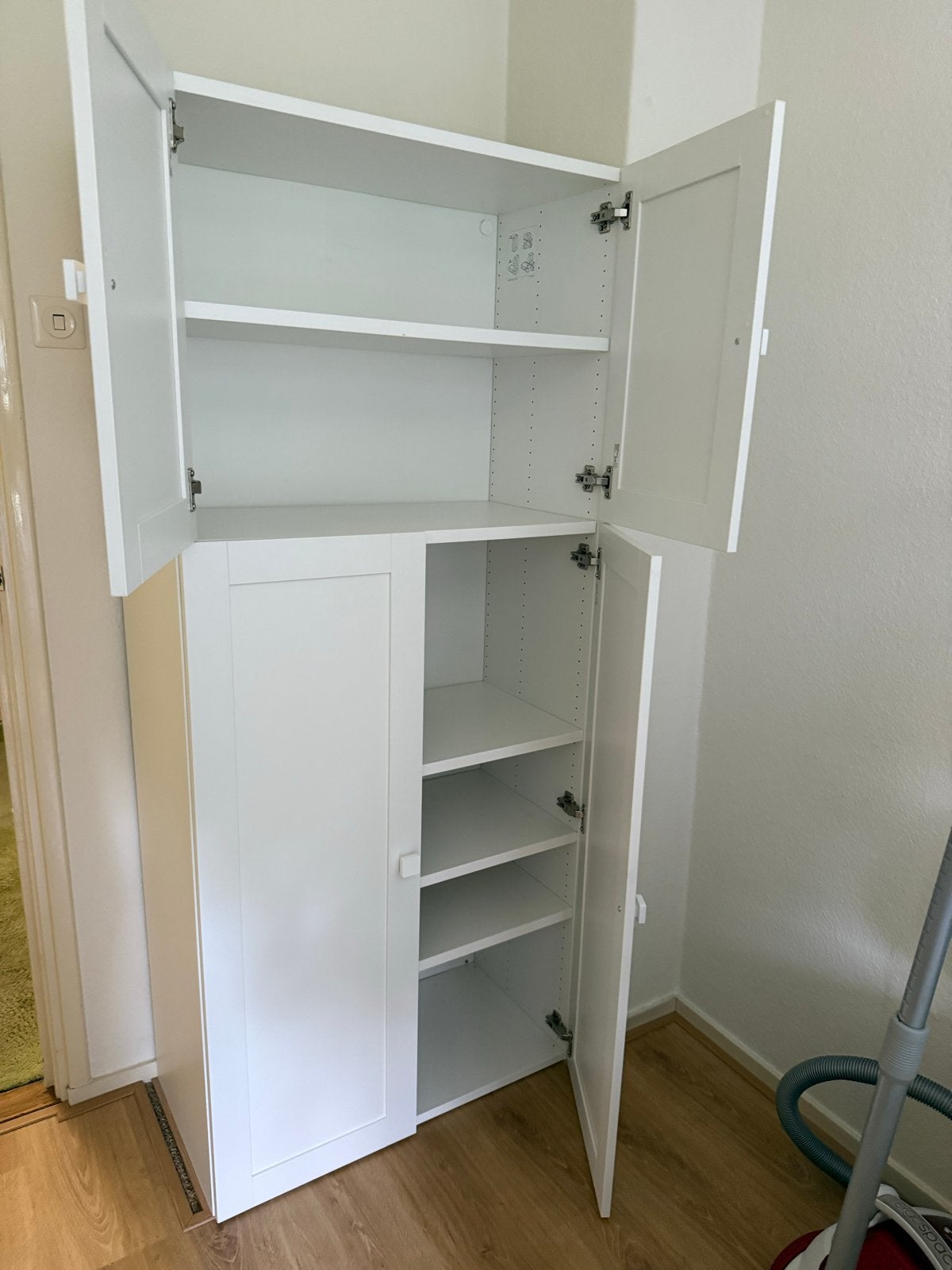 Ikea - Witte legkast met praktische bergruimte, z.g.a.n., Ophalen, Zo goed als nieuw