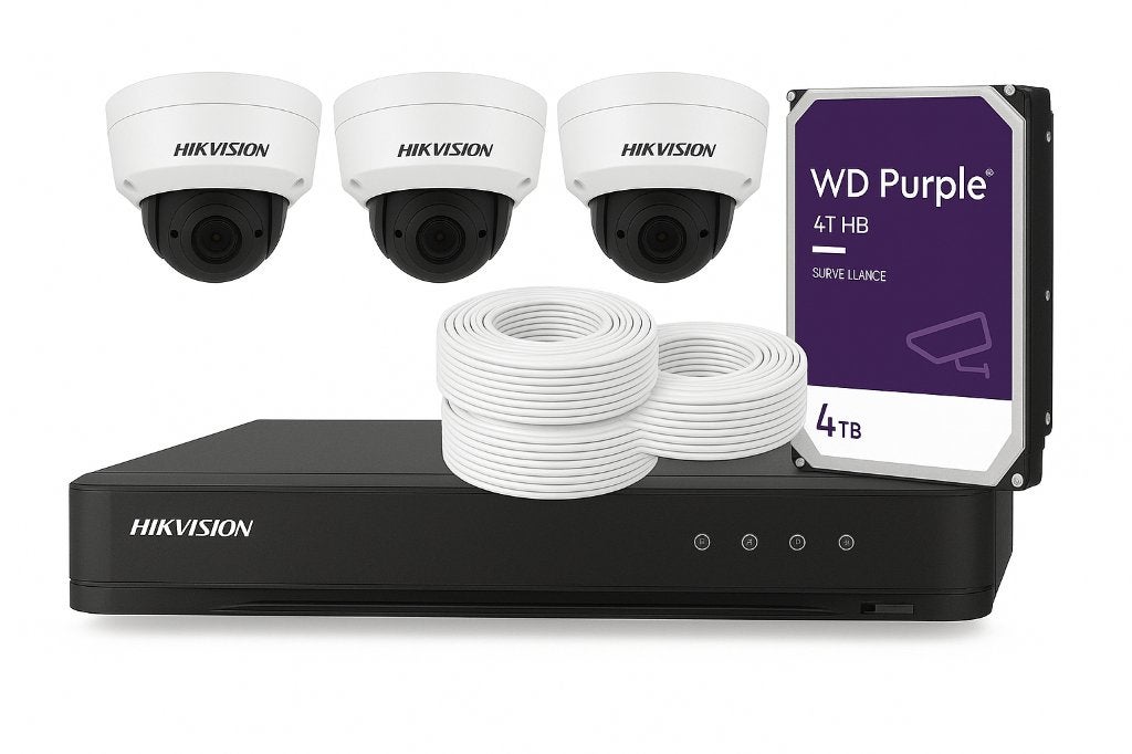 5 MP Hikvision camerasysteem - DVR - Camera's - WD 4TB, Ophalen of Verzenden, Zo goed als nieuw, Buitencamera