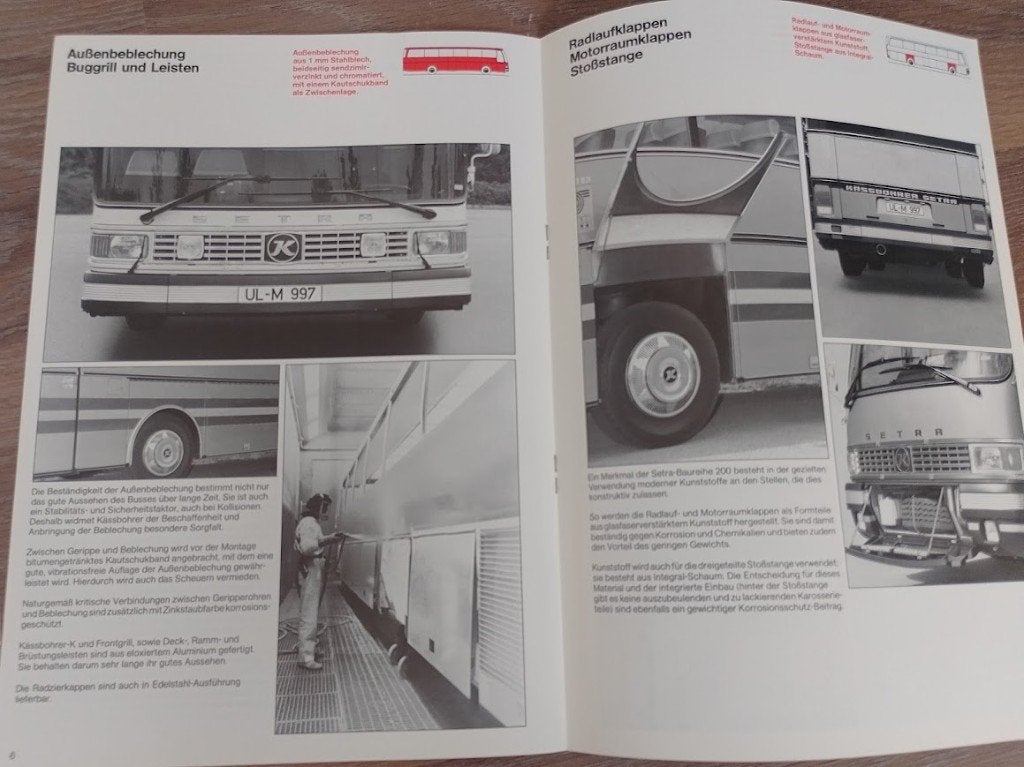 Kässbohrer Setra 200 autobus folder, Ophalen of Verzenden, Nieuw, Overige merken