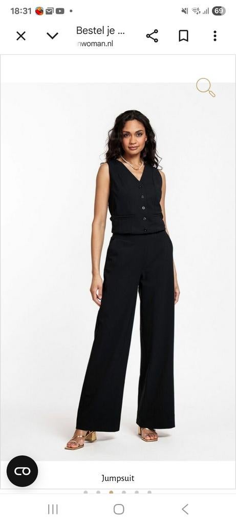 Studio Anneloes Jumpsuit Bruno Zwart - Maat M, Kleding | Dames, Jumpsuits, Maat 38/40 (M), Studio Anneloes, Zwart, Ophalen of Verzenden