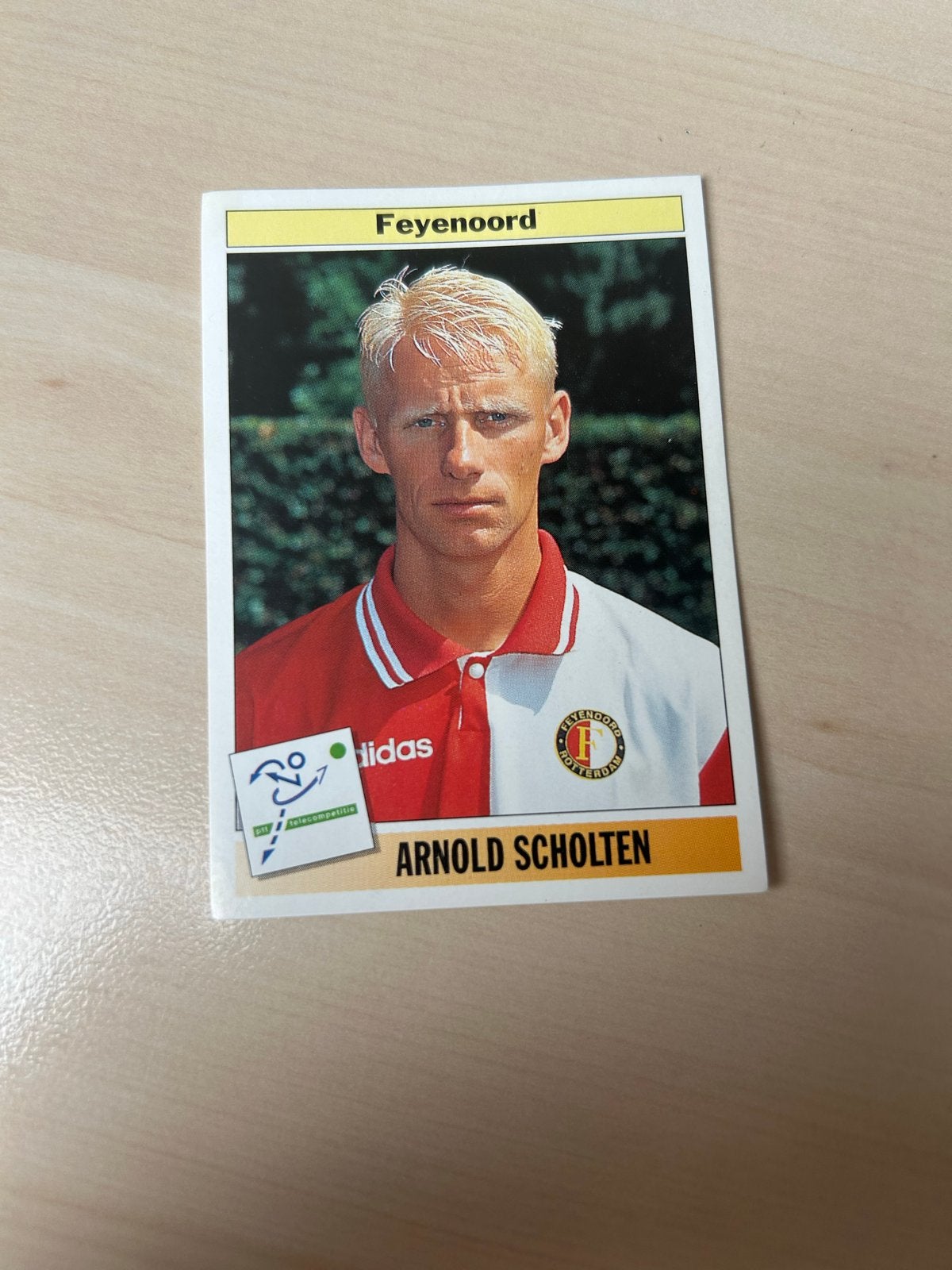 Panini Voetbal 95 - Arnold Scholten - Feyenoord, Ophalen of Verzenden, Zo goed als nieuw, Sticker