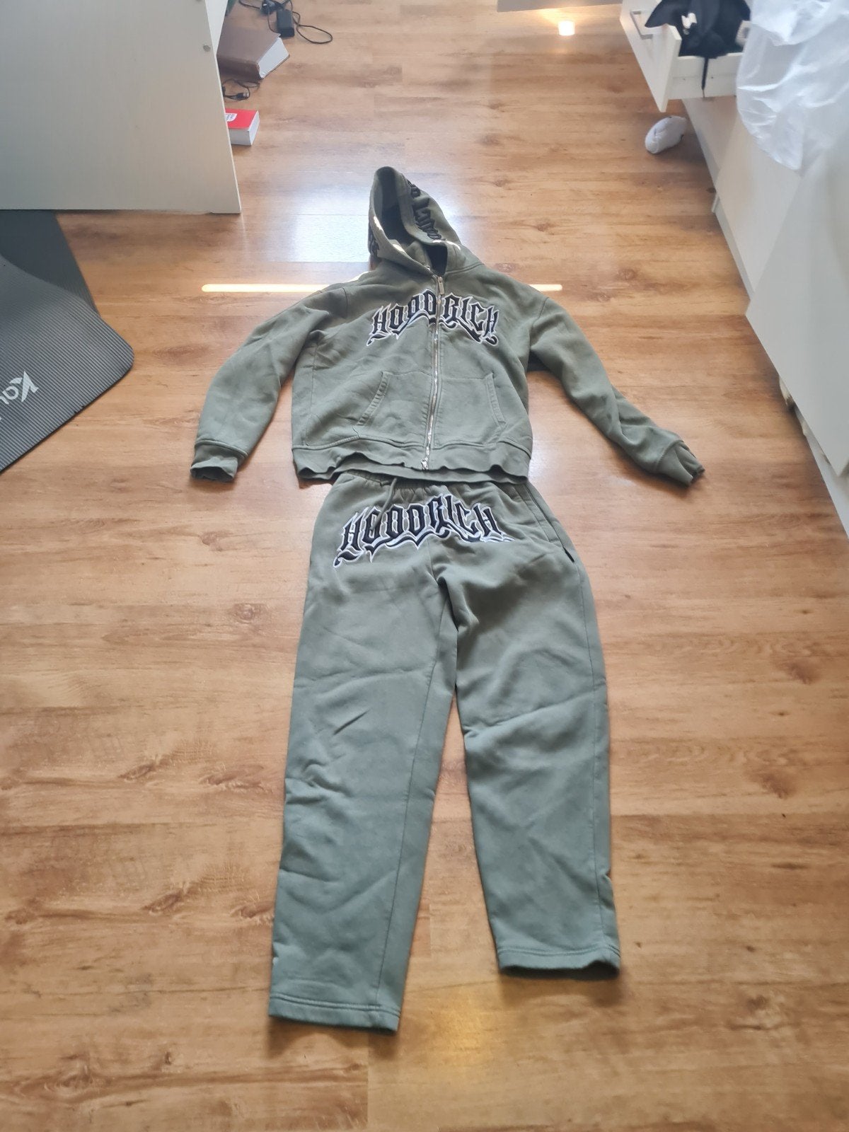 Hoodrich Trainingspak - Groen, Maat S, Hoodrich, Ophalen of Verzenden, Zo goed als nieuw, Groen