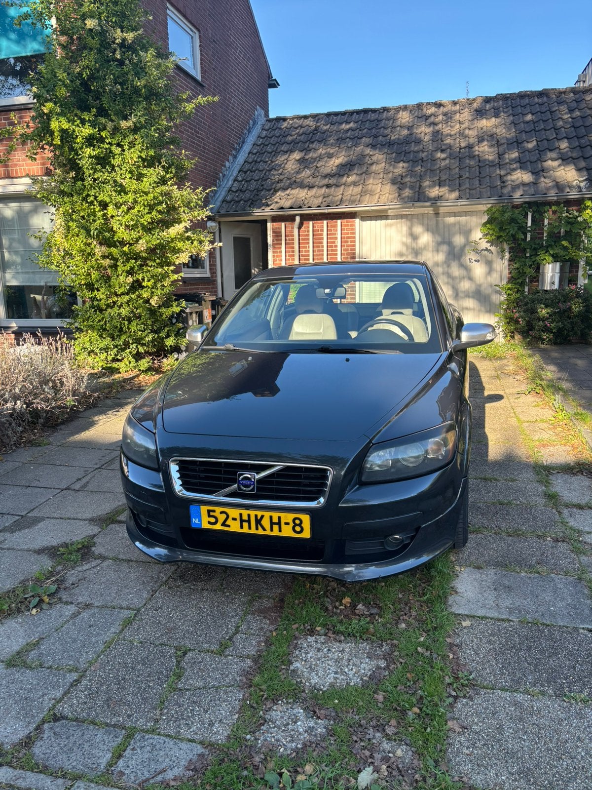 Volvo C30 1.8 2009 Antraciet, Auto's, 125 pk, Beige, 4 stoelen, Verwarmde buitenspiegels