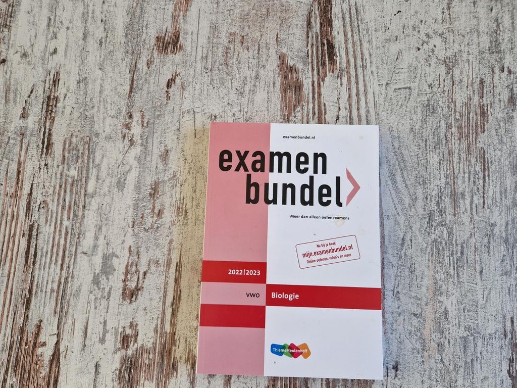Examenbundel Biologie VWO, Ophalen of Verzenden, Zo goed als nieuw, VWO, Biologie