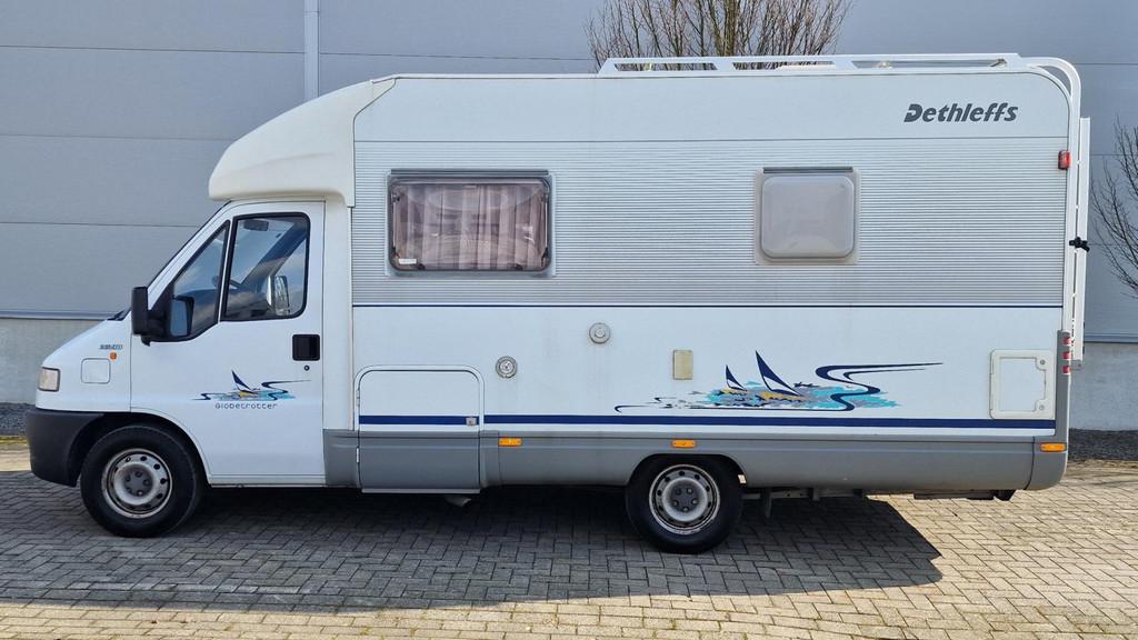 Fiat 230 Dethleffs Esperit Globetrotter 5940H, Luifel, Bedrijf, Koelkast, Fiat