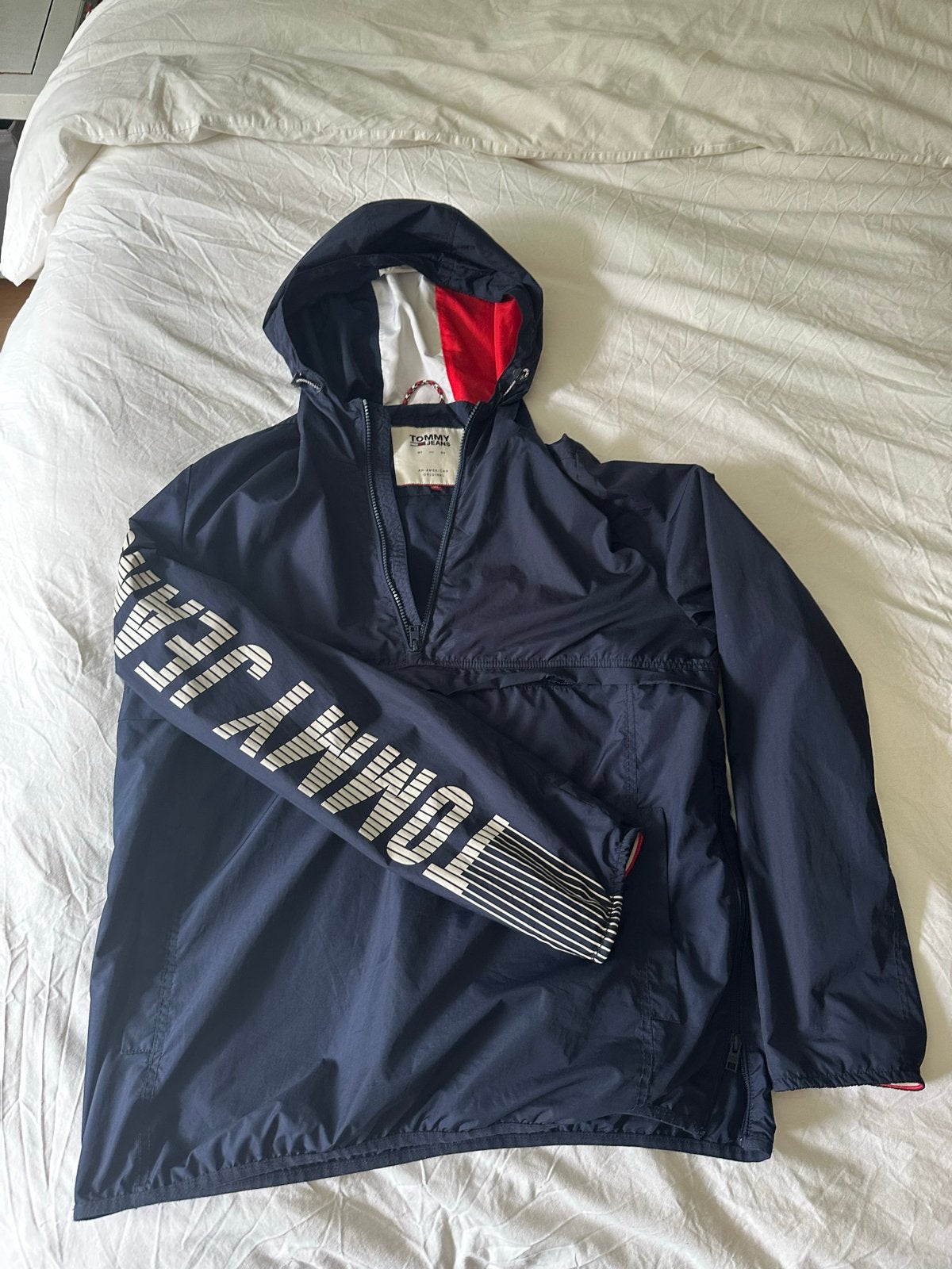 Tommy Jeans Zomer Jas voor Heren - Maat XL, Kleding | Heren, Jassen | Zomer, Ophalen of Verzenden, Zo goed als nieuw, Maat 56/58 (XL)