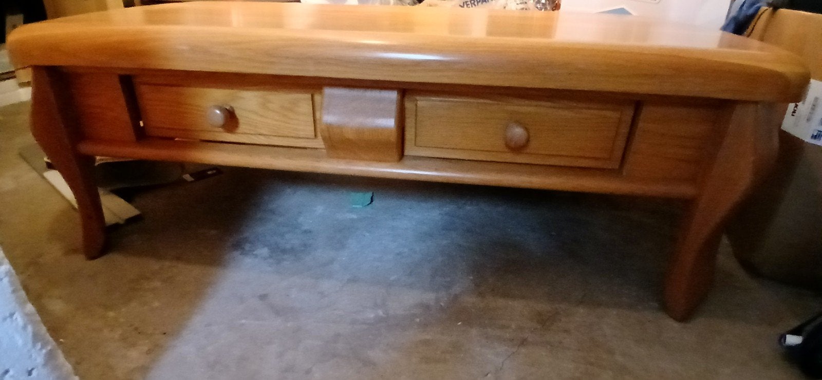 Licht vol eiken salontafel, 100 tot 150 cm, Zo goed als nieuw, Rechthoekig, 50 tot 100 cm
