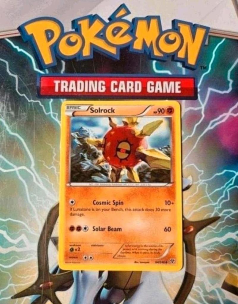 Solrock 64/146 XY base set pokemon kaart nm, Ophalen of Verzenden, Zo goed als nieuw, Losse kaart