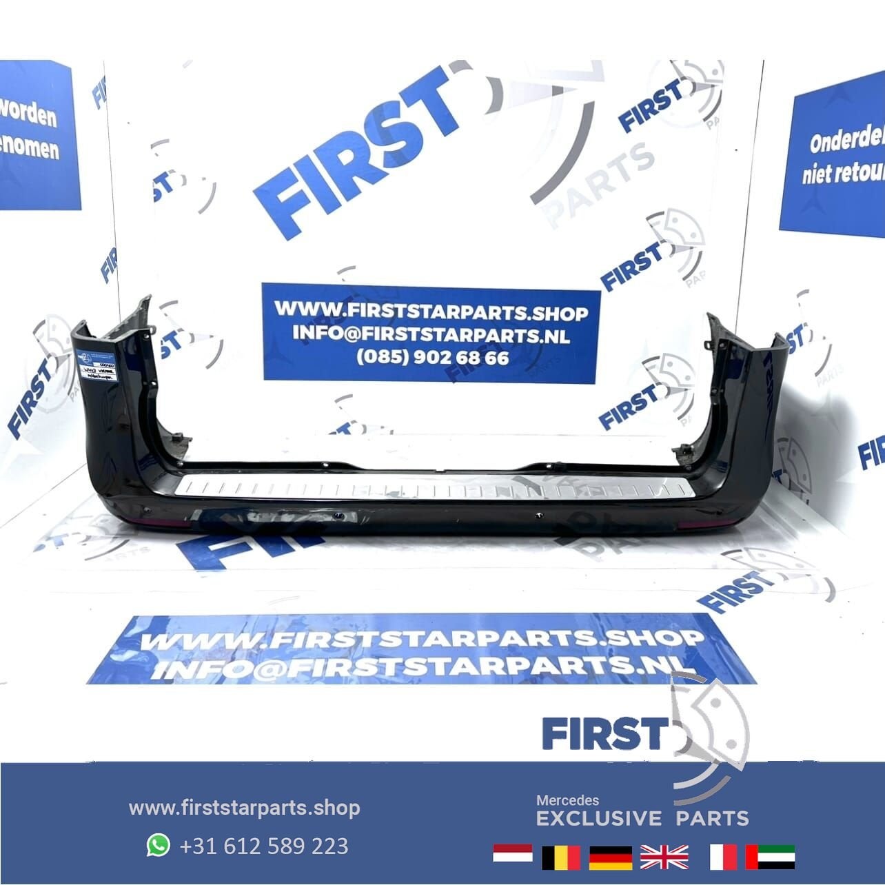 W447 BUMPER ACHTERZIJDE Mercedes V KLASSE / VITO ACHTERBUMPE, Gebruikt, -, Ophalen of Verzenden, Achter