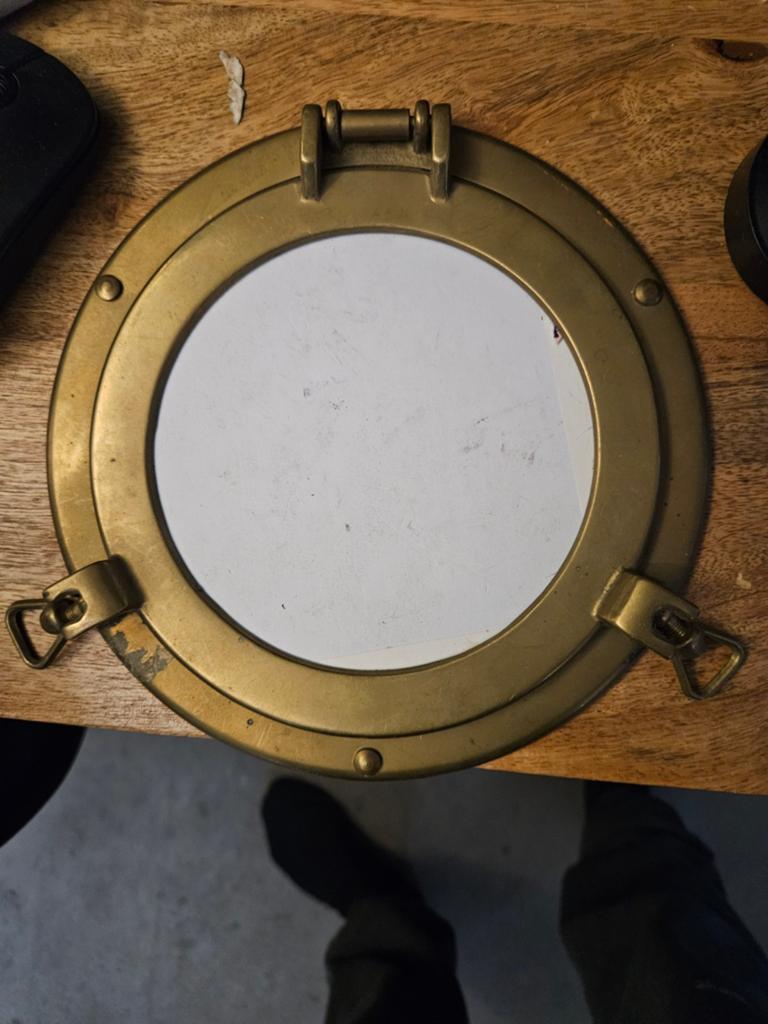 Koper ring voor spiegel of foto lijst voor in de boot, Antiek en Kunst, Ophalen of Verzenden, Rechthoekig, Minder dan 50 cm