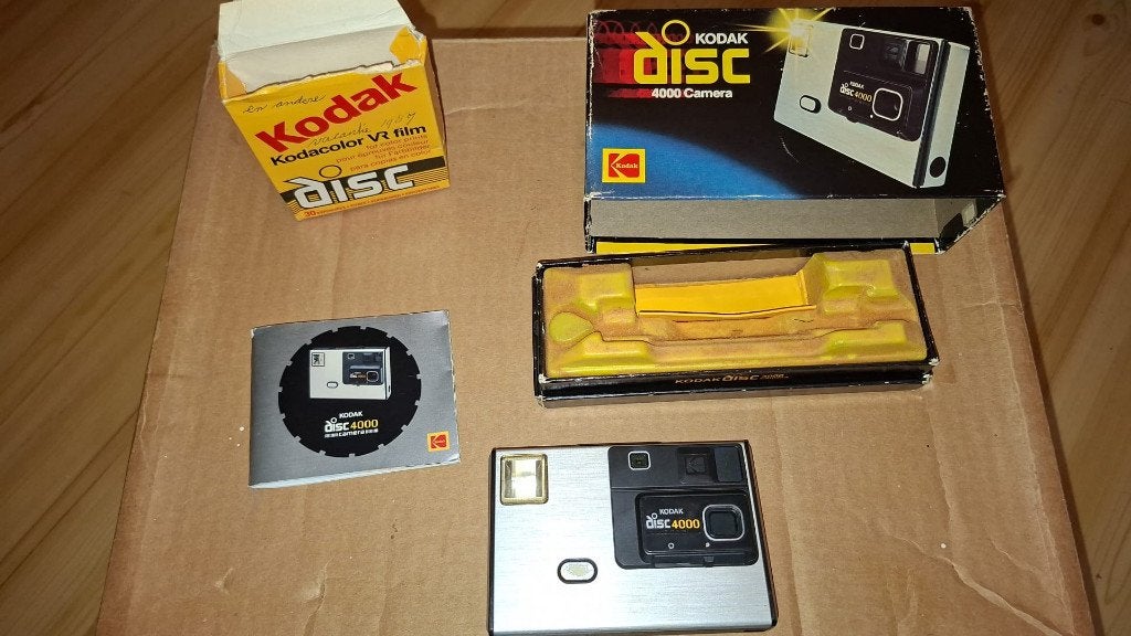Kodak Disc 4000 vintage camera – originele doos en boekje, Audio, Tv en Foto, Ophalen, Gebruikt, Compact, Kodak