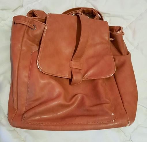Rugzak Leer, Sieraden, Tassen en Uiterlijk, Tassen | Rugtassen, Ophalen of Verzenden, Zo goed als nieuw, Overige merken, 30 tot 45 cm