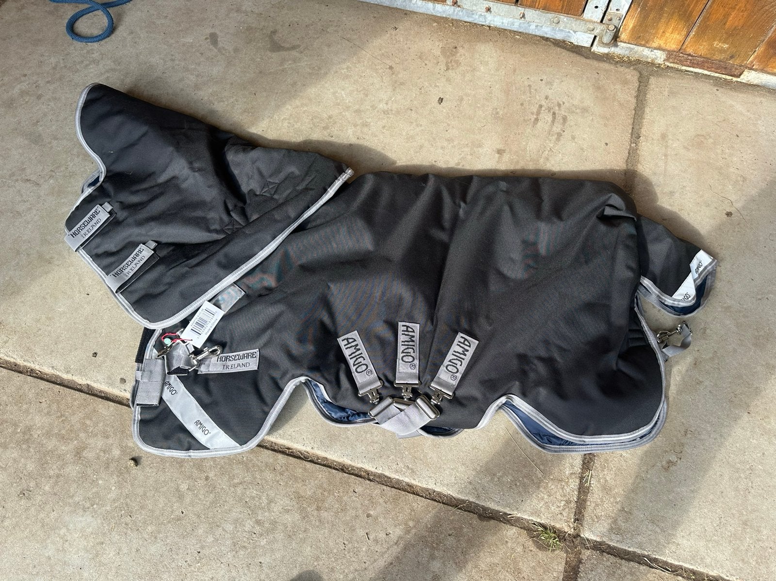 Nieuwe horseware deken maat 4,0/122 cm 400 grams, Dieren en Toebehoren, Shetlander/Mini, 400 g, Afneembare hals, Nieuw