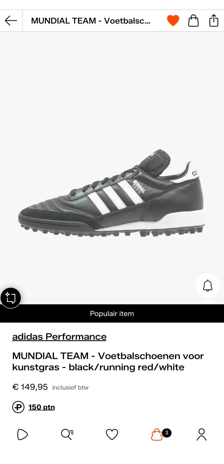 Adidas copa mundial nieuw, Ophalen, Nieuw, Sportschoenen, Zwart