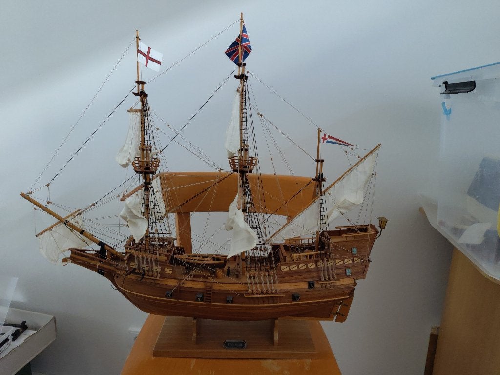 Prachtig model Mayflower (71x61x28 LxHxB), Hobby en Vrije tijd, Modelbouw | Boten en Schepen, Ophalen, Nieuw, Overige merken