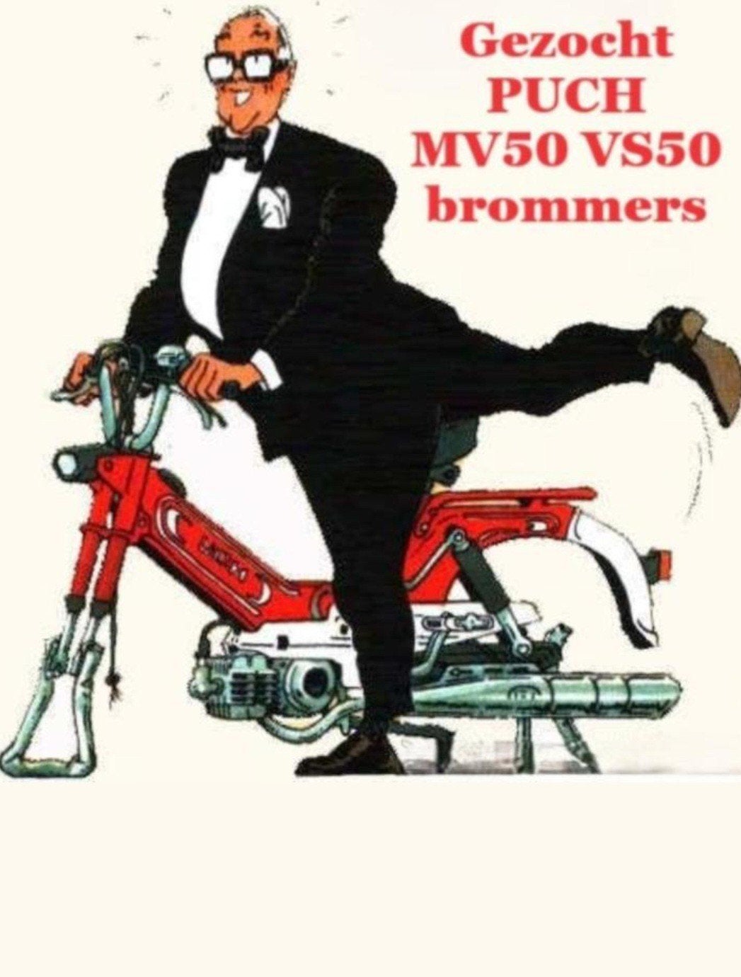 liefhebber zoekt tekoop gevraagt oude Puch MV50 VS50, Fietsen en Brommers, Ophalen, Gebruikt, Overige typen