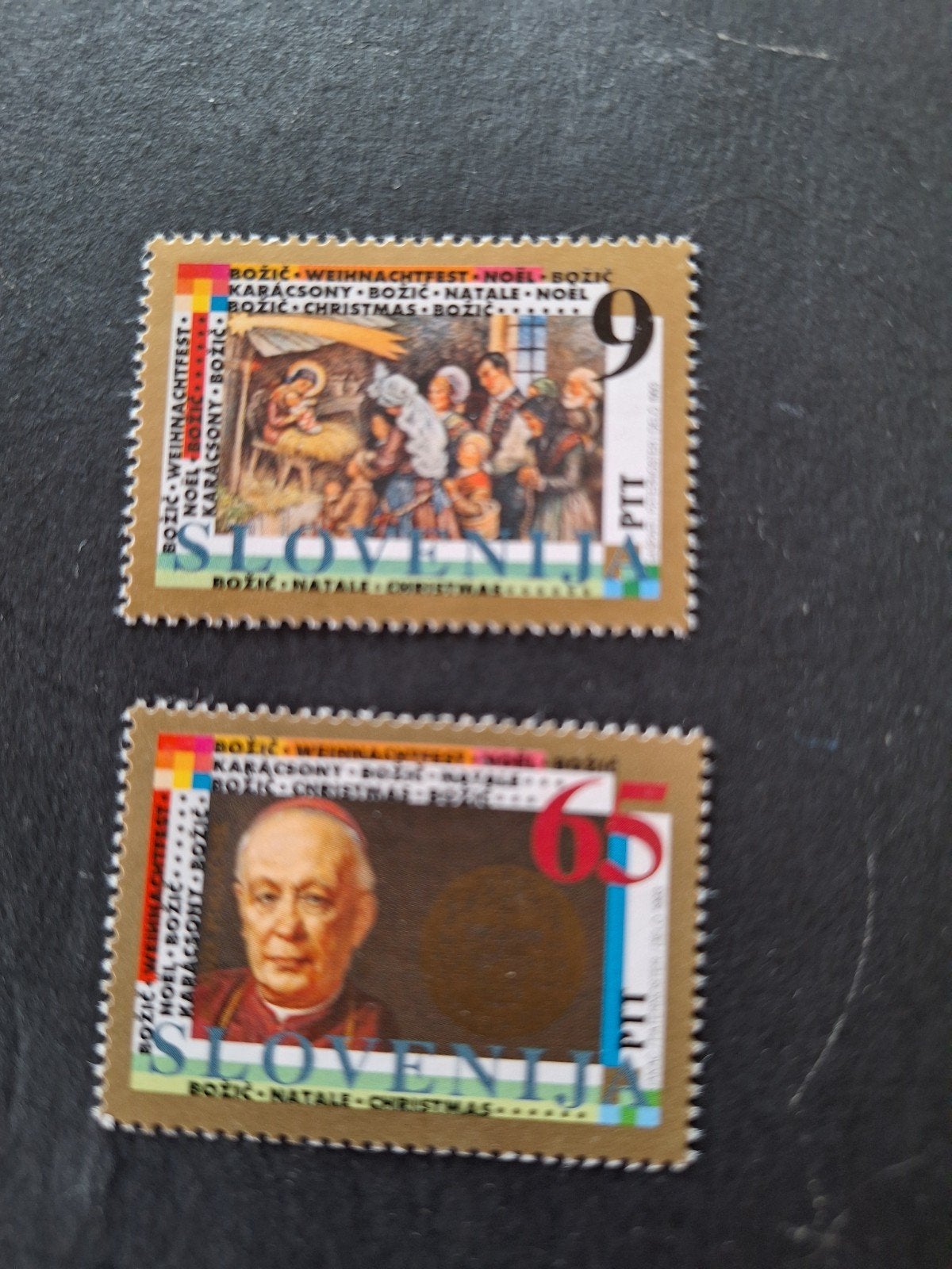 Slovenië: mi. 69/70. Kerst 1993., Verzenden, Overige landen, Postfris