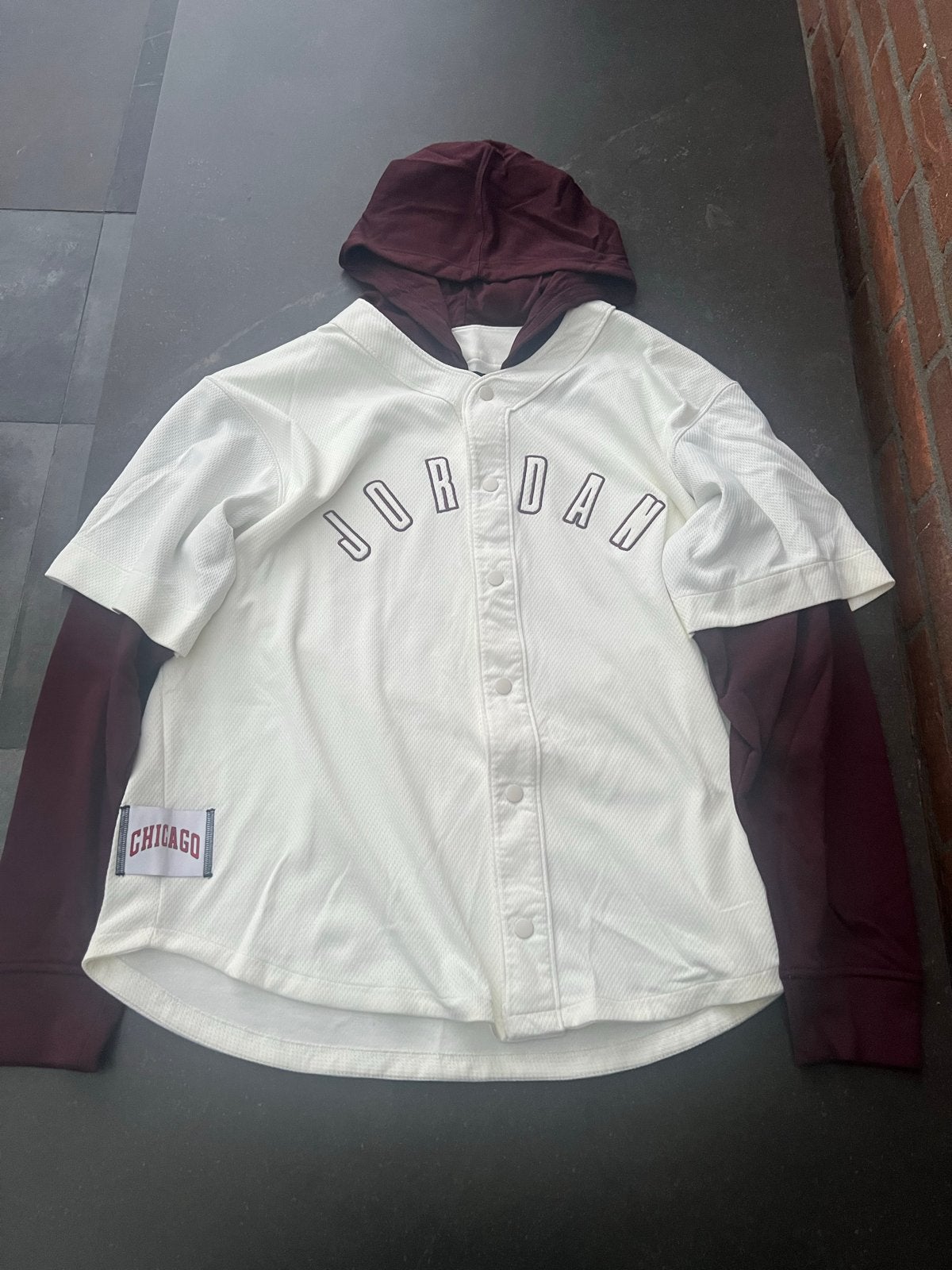 Jordan Chicago Bulls Baseball Jersey met capuchon, Ophalen of Verzenden, Nieuw