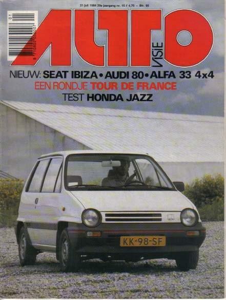 Autovisie 15 1984 : Alfa Romeo 33 4x4 - Audi 80 - Seat Ibiza, Ophalen of Verzenden, Gelezen, Algemeen