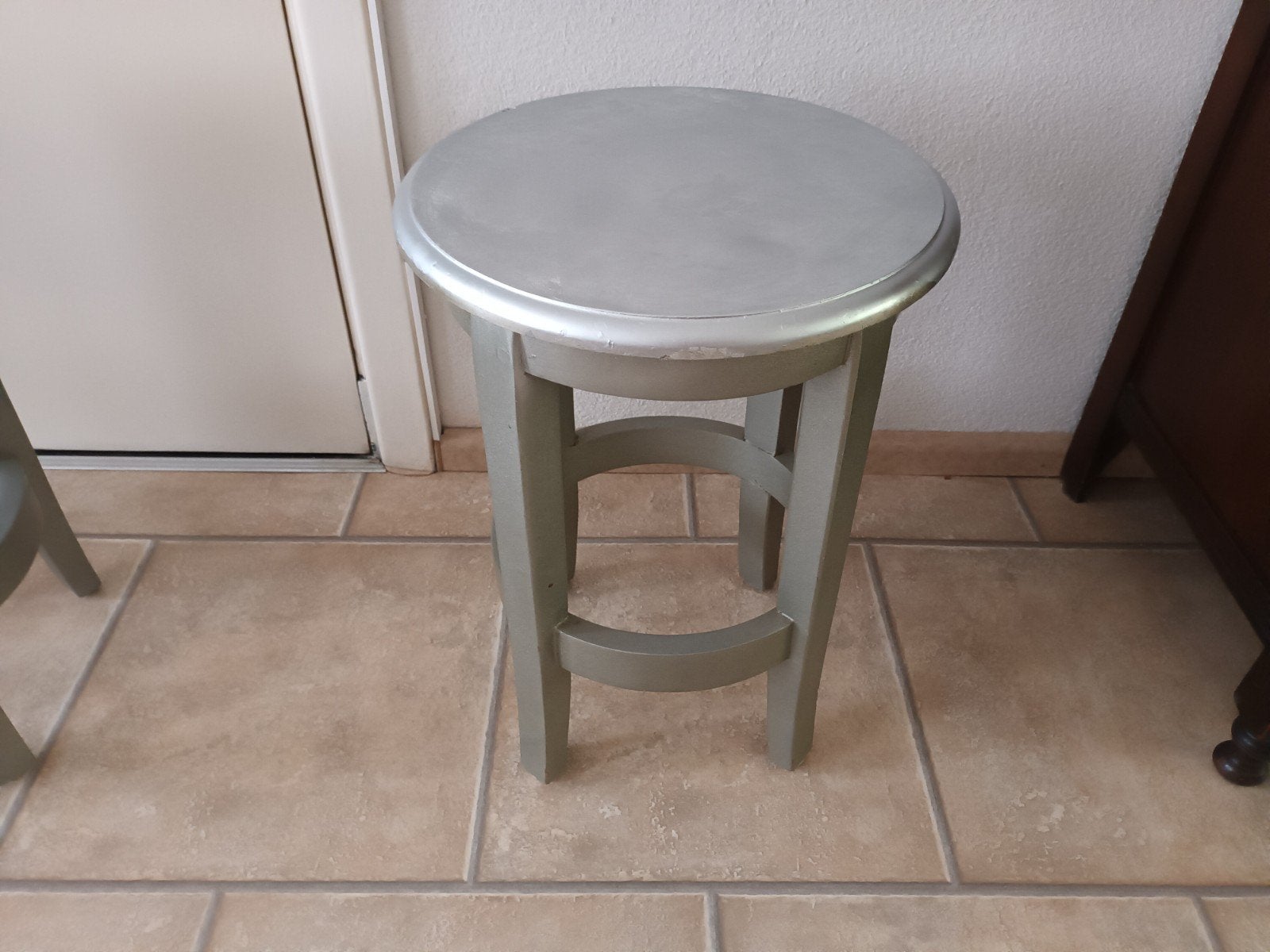 Stevige kruk / plantentafeltje, Ophalen of Verzenden