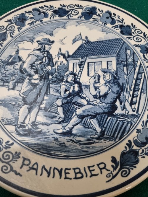 wandbord pannebier delfts royal goedewaagen c.s, Ophalen of Verzenden