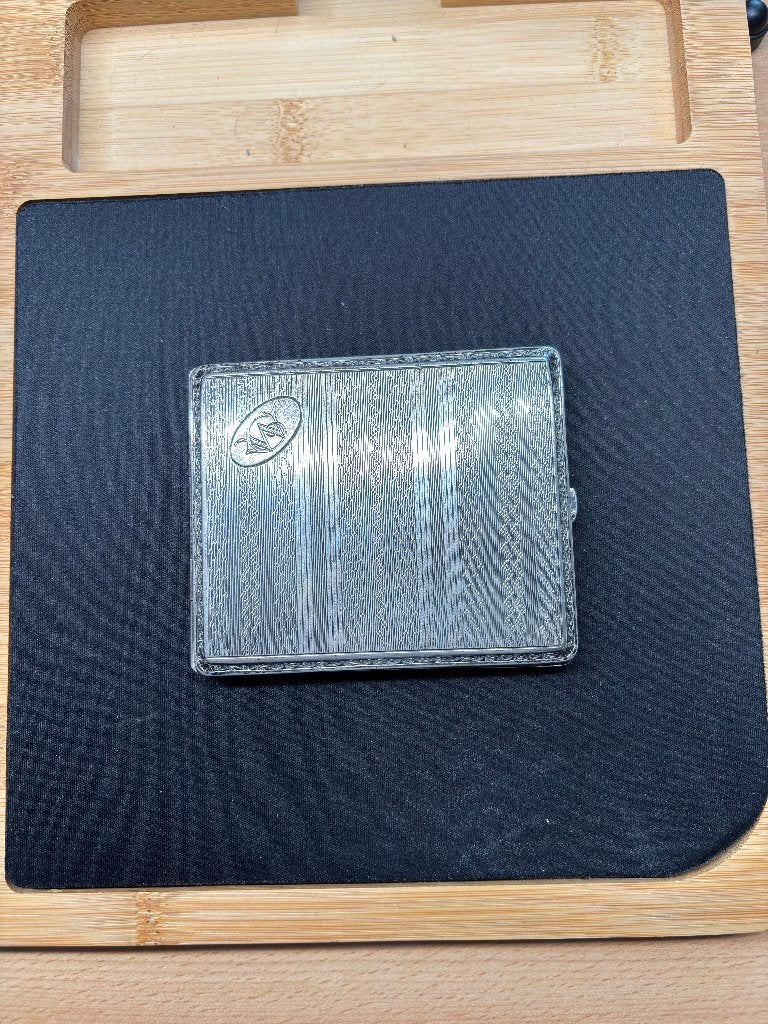 Antieke Duitse Zilveren Sigarettenkoker • Art Deco, Antiek en Kunst, Ophalen of Verzenden, Zilver