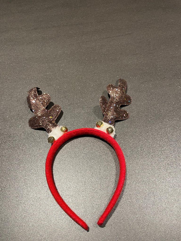 hertgewei diadeem met belletjes en glitters 1.50euro, Ophalen of Verzenden, Nieuw