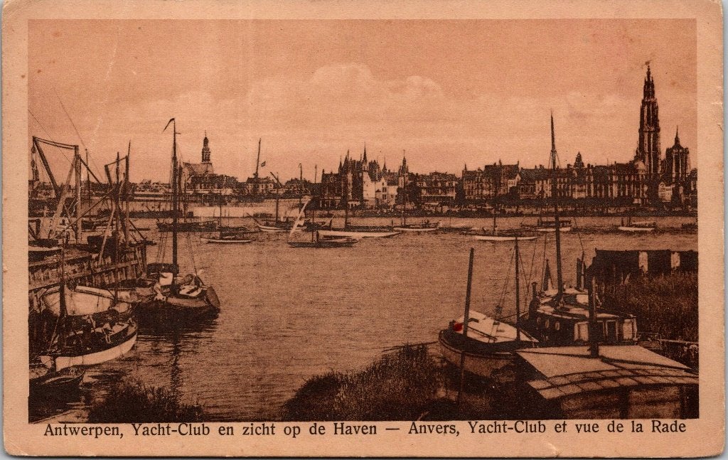 Antwerpen België - 12 oude postkaarten Haven VI, Verzamelen, Ansichtkaarten | België, Verzenden, 1940 tot 1960, Gelopen, Antwerpen