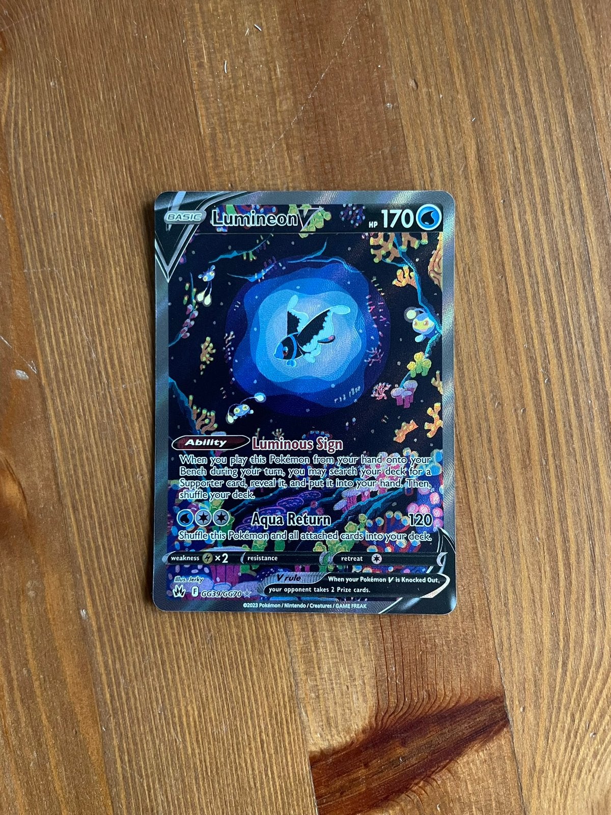 Lumineon V GG39/GG70 Crown Zenith - NM, Ophalen of Verzenden, Zo goed als nieuw, Losse kaart, Foil