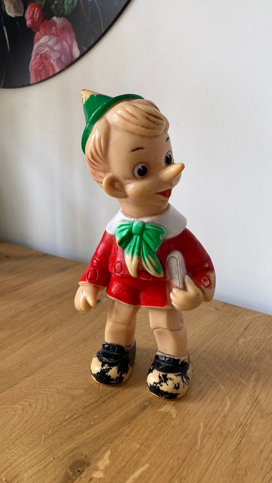 Vintage piep figuurtje - Pinokkio, Ophalen of Verzenden, Gebruikt